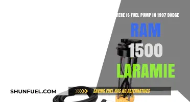Locating the Fuel Pump in a 1997 Dodge Ram 1500 Laramie