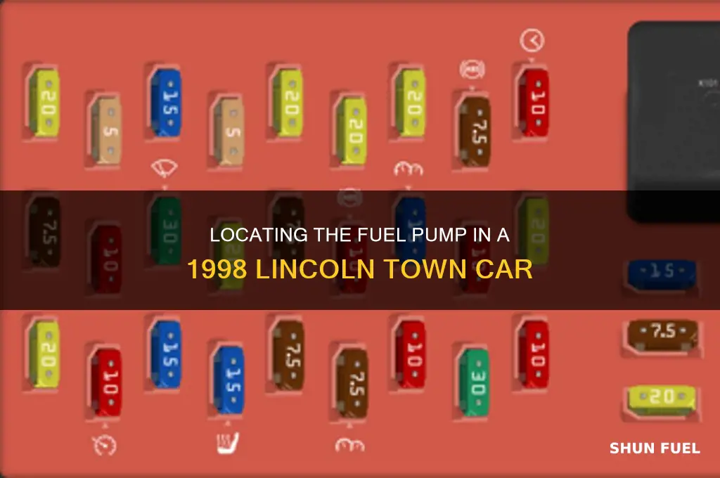 where is fuel pump in 1998 lincoln towncar