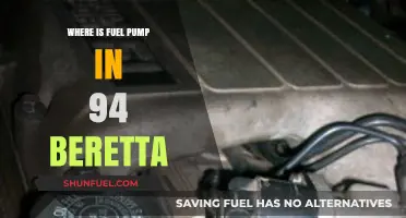 Locating the Fuel Pump in a 1994 Beretta: A Guide