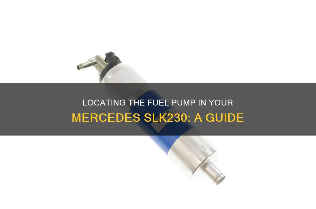 where is fuel pump in a slk230