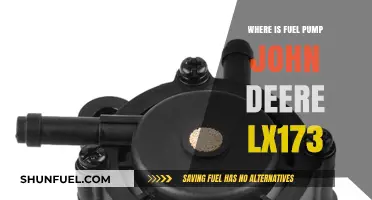 Locating the Fuel Pump on a John Deere LX173 Lawn Tractor