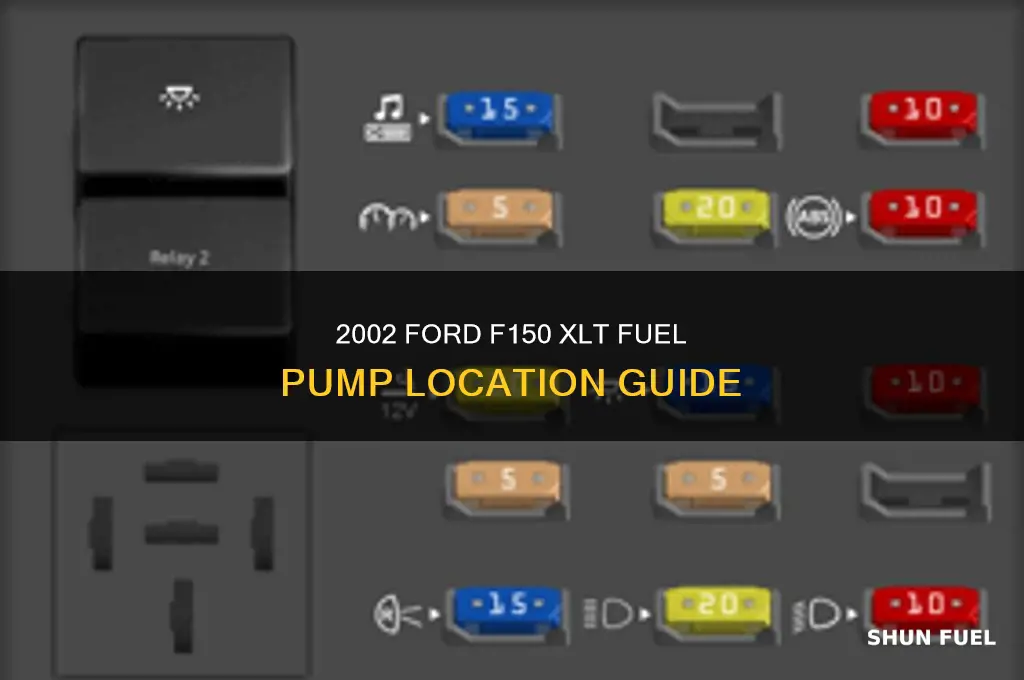 where is fuel pump located 2002 f150 xlt