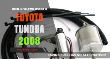 Toyota Tundra 2008 Fuel Pump Location: A Quick Guide