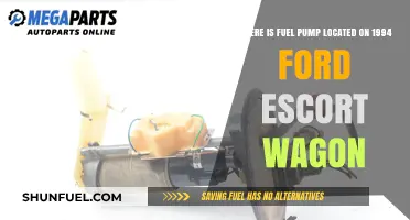 Finding the Fuel Pump in a 1994 Ford Escort Wagon
