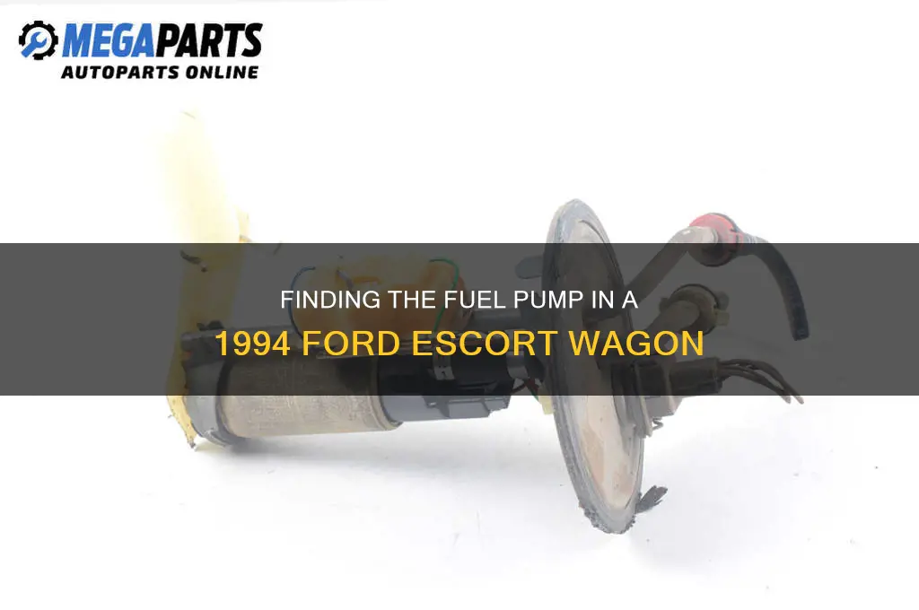 where is fuel pump located on 1994 ford escort wagon