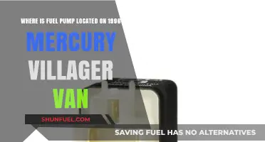 1996 Mercury Villager Van Fuel Pump Location Guide