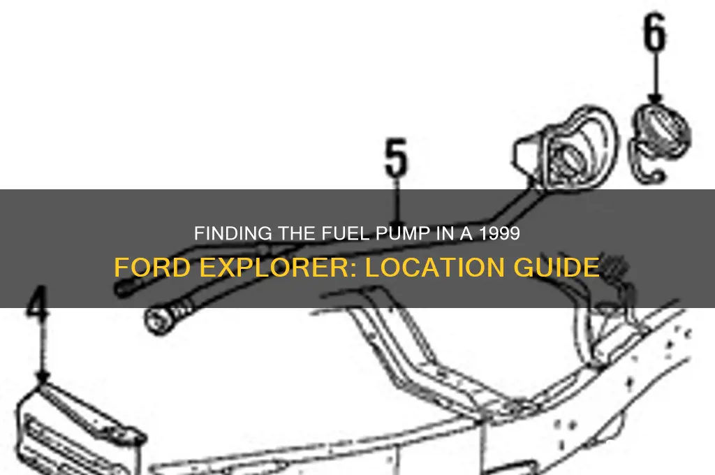 where is fuel pump located on 1999 ford explorer
