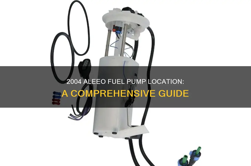 where is fuel pump located on 2004 aleeo