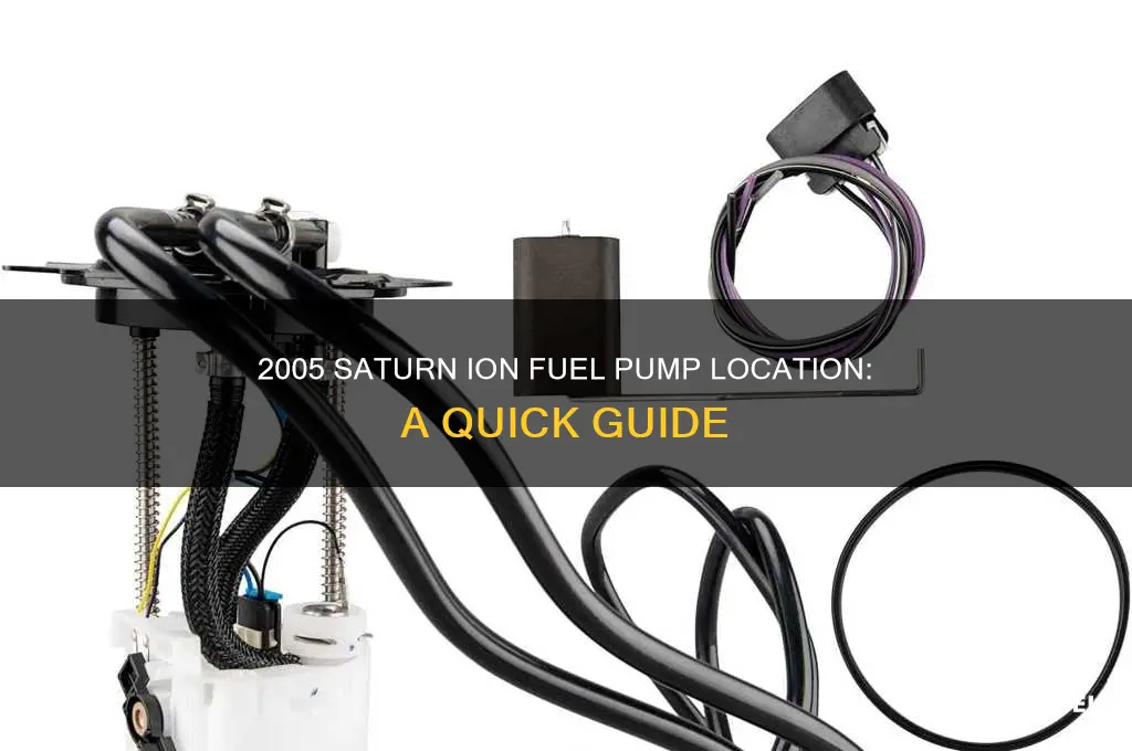 where is fuel pump located on 2005 saturn ion
