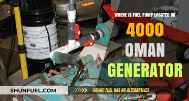 Fuel Pump Location Guide for 4000 Oman Generator Models