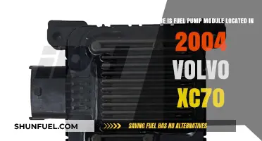 Locating the Fuel Pump Module in a 2004 Volvo XC70
