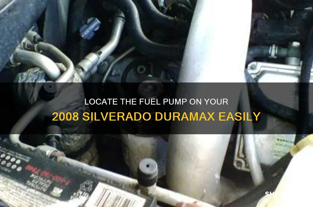 where is fuel pump on 08 silverado duramax