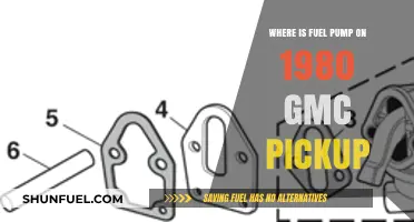 Locating the Fuel Pump on a 1980 GMC Pickup Truck