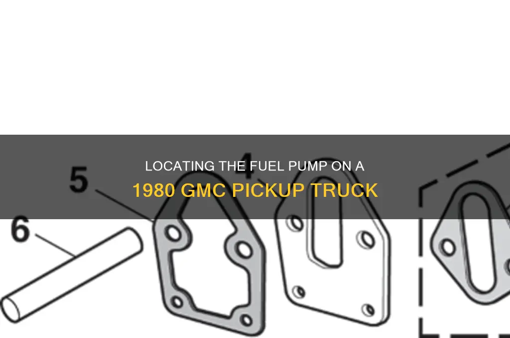 where is fuel pump on 1980 gmc pickup
