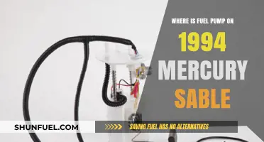 Locating the Fuel Pump on a 1994 Mercury Sable