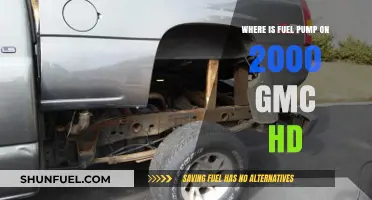 Locating the Fuel Pump on a 2000 GMC HD Truck