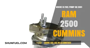 Locating the Fuel Pump on a 2001 Ram 2500 Cummins