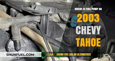 Locating the Fuel Pump on a 2003 Chevy Tahoe: A Guide