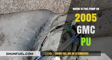Locating the Fuel Pump on a 2005 GMC Pickup Truck
