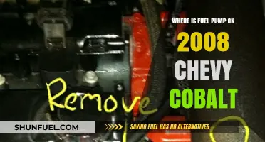 Locate the Fuel Pump in Your 2008 Chevy Cobalt: A Guide