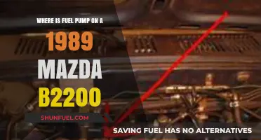 Locating the Fuel Pump on a 1989 Mazda B2200: A Guide
