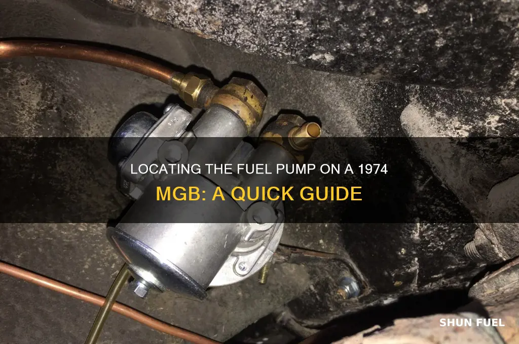 where is fuel pump on a 74 mgb