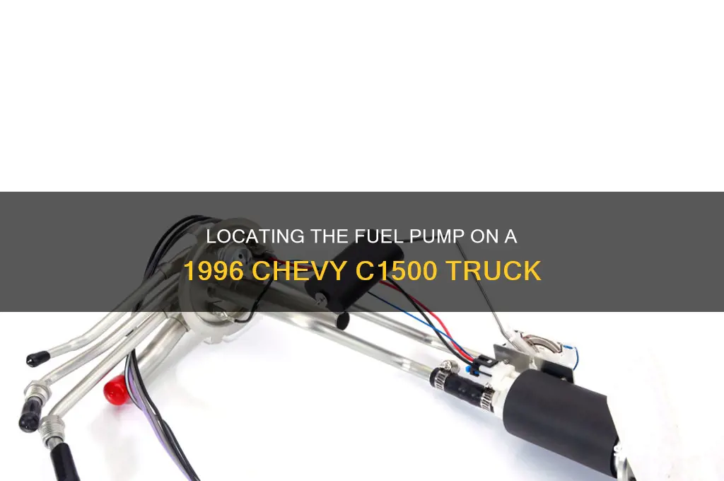 where is fuel pump on a 96 c1500