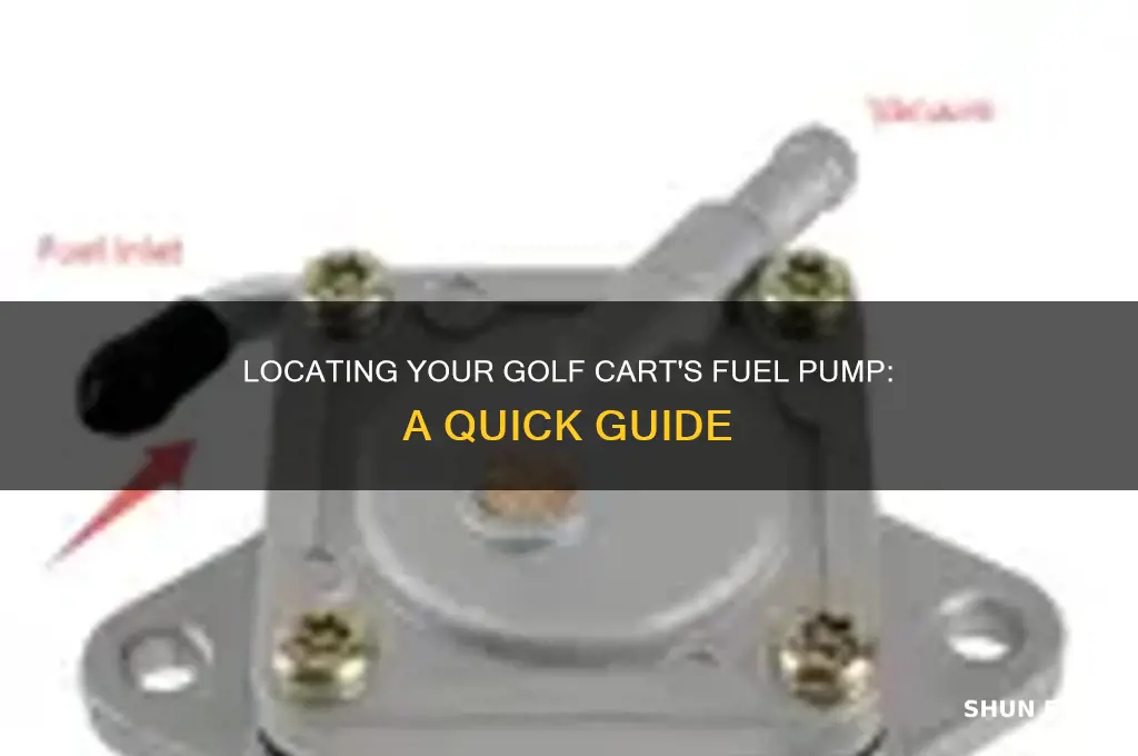 where is fuel pump on golf cart