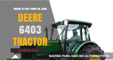 Locating the Fuel Pump on a John Deere 6403 Tractor