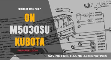 Locating the Fuel Pump on a Kubota M5030SU Tractor