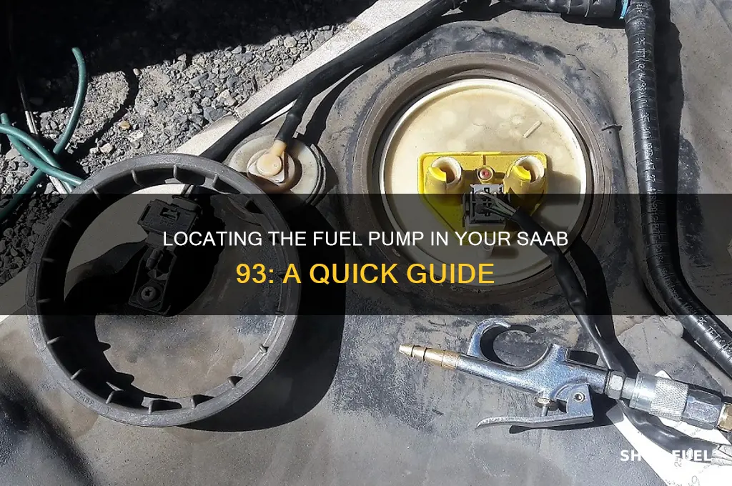 where is fuel pump on saab 93