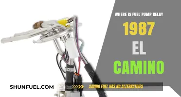 Locating the Fuel Pump Relay in a 1987 El Camino