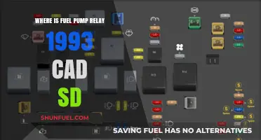 Locating the Fuel Pump Relay in a 1993 Cadillac Sedan