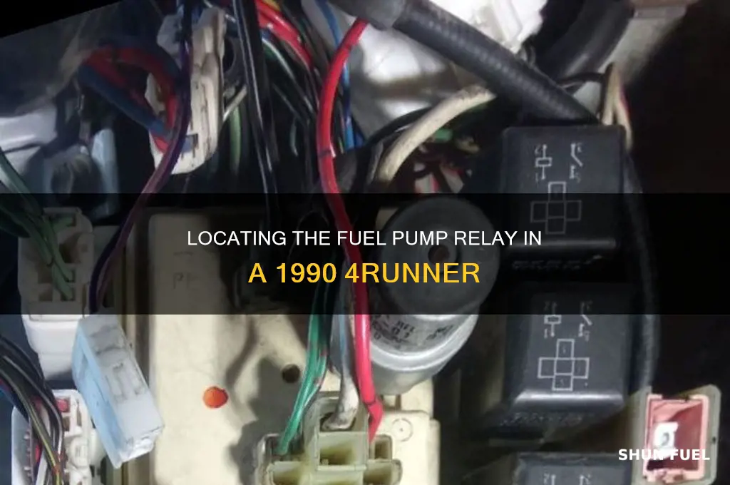 where is fuel pump relay in 1990 4runner