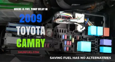 Locating the Fuel Pump Relay in a 2009 Toyota Camry