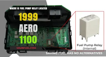 Finding the Fuel Pump Relay in a 1999 Aero 1100