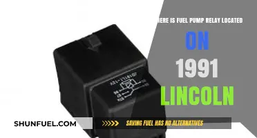 Finding the Fuel Pump Relay in a 1991 Lincoln Town Car