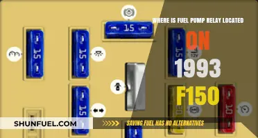 Finding the Fuel Pump Relay in a 1993 Ford F150