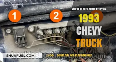 Locating the Fuel Pump Relay in a 1993 Chevy Truck