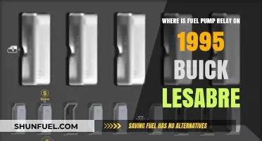 Locating the Fuel Pump Relay in a 1995 Buick LeSabre