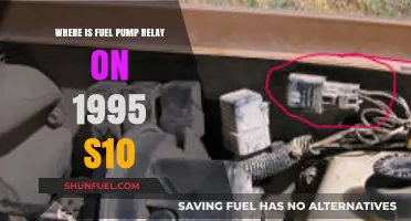 Locating the Fuel Pump Relay in a 1995 S10 Truck