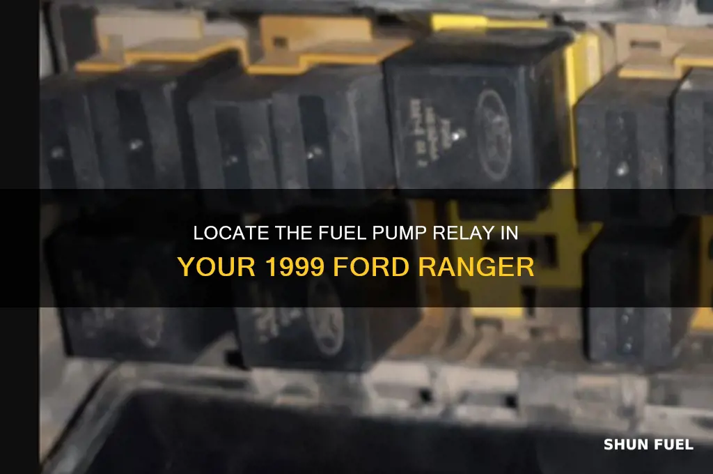 where is fuel pump relay on 1999 ford ranger