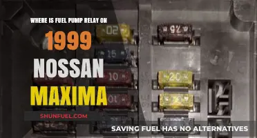 Locating the Fuel Pump Relay in a 1999 Nissan Maxima