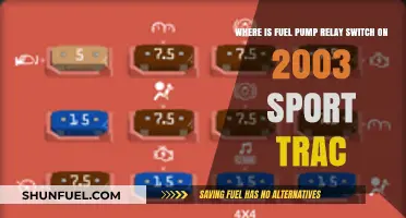 Locate the Fuel Pump Relay Switch on a 2003 Sport Trac