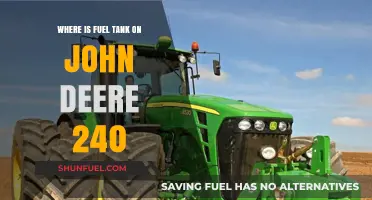 John Deere 240: Finding the Fuel Tank Location