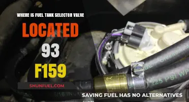 Locating the Fuel Tank Selector Valve on a 93 F150