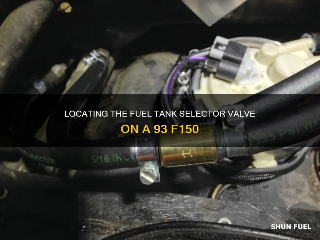 where is fuel tank selector valve located 93 f159