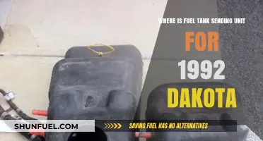 Fuel Tank Sending Unit Location for 1992 Dakota