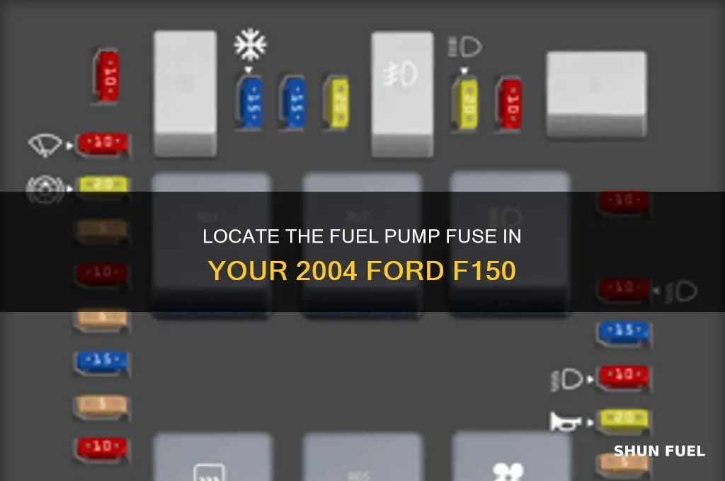 where is fuse for fuel pump in 2004 ford f150