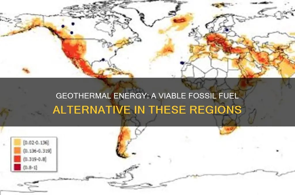 where is geothermal energy a possible alternative to fossil fuels